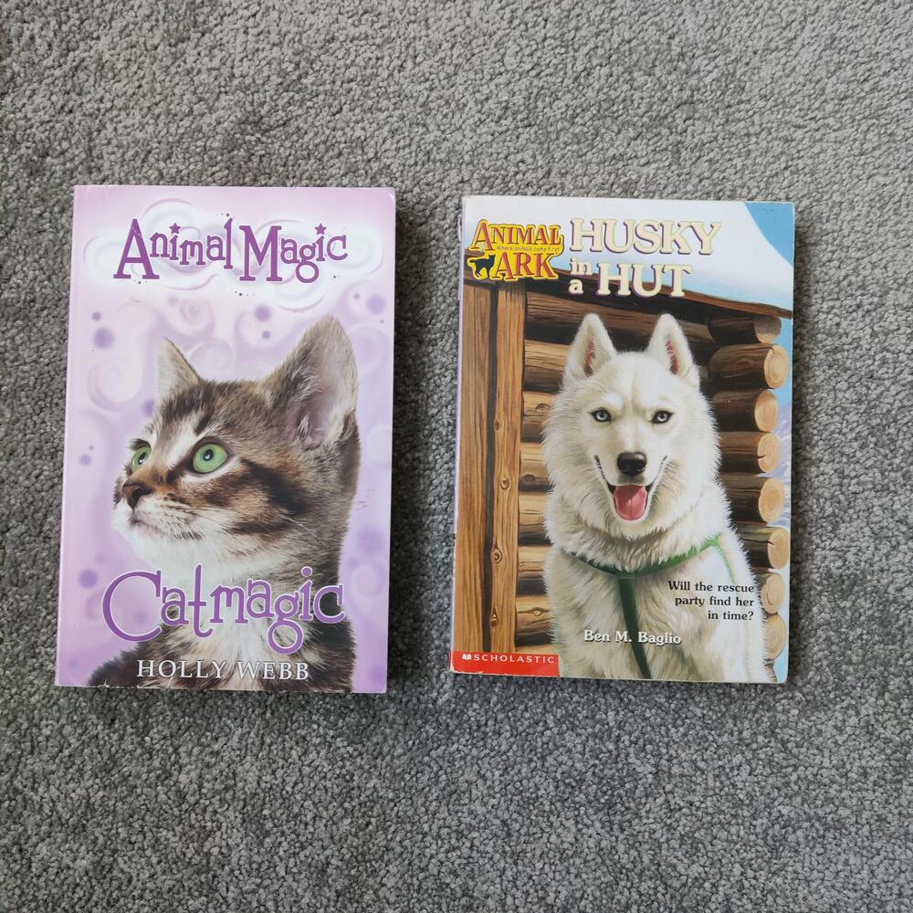 Catmagic & Husky in a Hut Kids Chapter Book Lot